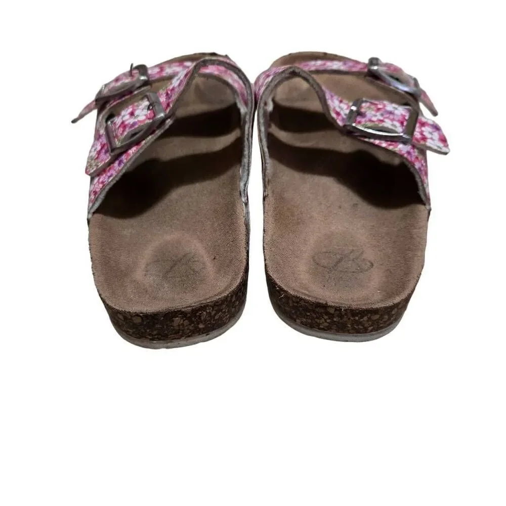 Bobbie Brooks floral slip-on sandal shoes 11